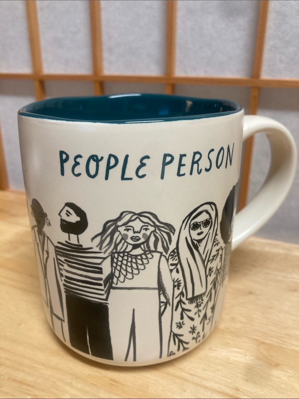 Opalhouse People Person Stoneware Coffee Mug 16 oz